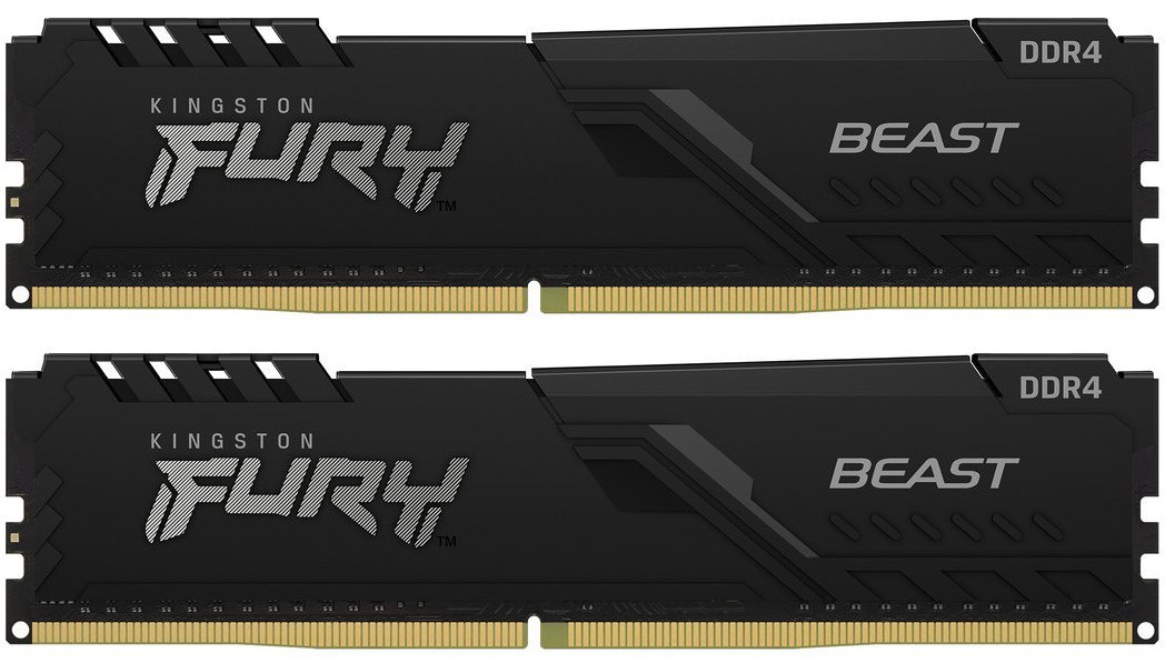 ОЗП Kingston DDR4 32GB (2x16GB) 3200Mhz FURY Beast Black (KF432C16BB1K2 ...