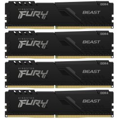ОЗУ Kingston DDR4 128GB (4x32GB) 3600Mhz FURY Beast Black (KF436C18BBK4/128)