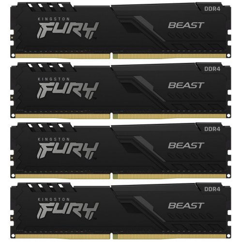 Продати ОЗП Kingston DDR4 128GB (4x32GB) 3600Mhz FURY Beast Black (KF436C18BBK4/128) за Trade-In у інтернет-магазині Телемарт - Київ, Дніпро, Україна фото