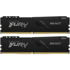 Фото Kingston DDR4 16GB (2x8GB) 3733Mhz FURY Beast Black (KF437C19BBK2/16)