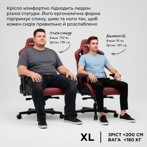 Игровое кресло Anda Seat Kaiser 2 XL (AD12XL-07-B-PV-B01) Black купить в Украине: Киев, Днепр, Харьков, Одесса  | Низкая цена, отзывы, характеристики от TELEMART фото