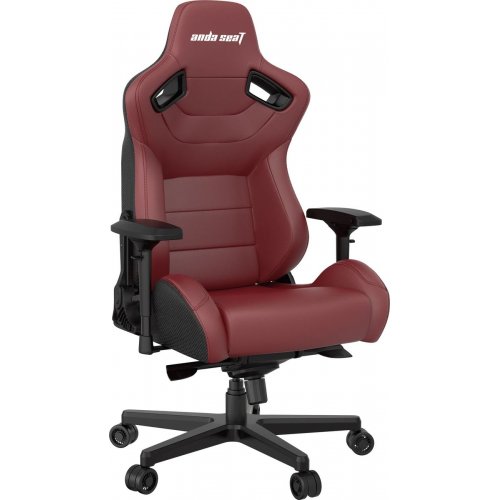 Ігрове крісло Anda Seat Kaiser 2 XL (AD12XL-02-AB-PV/C-A05) Black/Maroon купити в Україні: Київ, Львів, Хмельницький, Тернопіль, Івано-Франківськ | Низька ціна, відгуки, характеристики від TELEMART фото