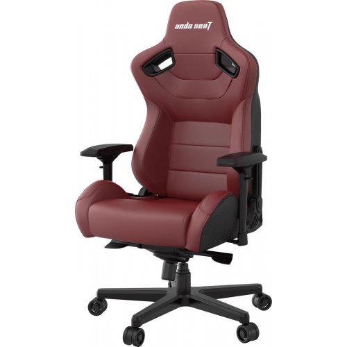 Ігрове крісло Anda Seat Kaiser 2 XL (AD12XL-02-AB-PV/C-A05) Black/Maroon купити в Україні: Київ, Львів, Хмельницький, Тернопіль, Івано-Франківськ | Низька ціна, відгуки, характеристики від TELEMART фото