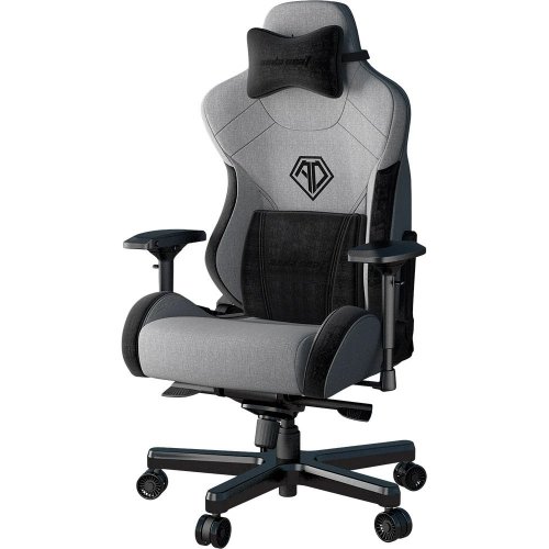 Игровое кресло Anda Seat T-Pro 2 XL (AD12XLLA-01-GB-F) Grey/Black купить в Украине: Киев, Днепр, Харьков, Одесса  | Низкая цена, отзывы, характеристики от TELEMART фото