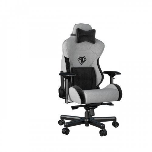 Ігрове крісло Anda Seat T-Pro 2 XL (AD12XLLA-01-GB-F) Grey/Black купити в Україні: Київ, Львів, Хмельницький, Тернопіль, Івано-Франківськ | Низька ціна, відгуки, характеристики від TELEMART фото