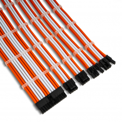 Набор кастомных кабелей питания EVOLVE Custom PSU Cable Kit 0.3m (EV-PSUMF-03WHO) White/Orange