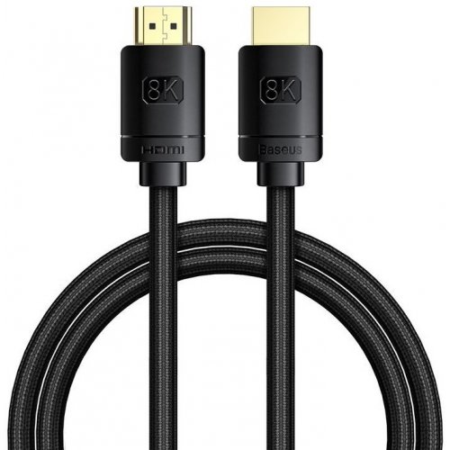 Купити Кабель Baseus High Definition Series HDMI-HDMI 2m v2.1 8K (CAKGQ-K01) Black - ціна в Києві, Львові, Вінниці, Хмельницькому, Франківську, Україні | інтернет-магазин TELEMART.UA фото