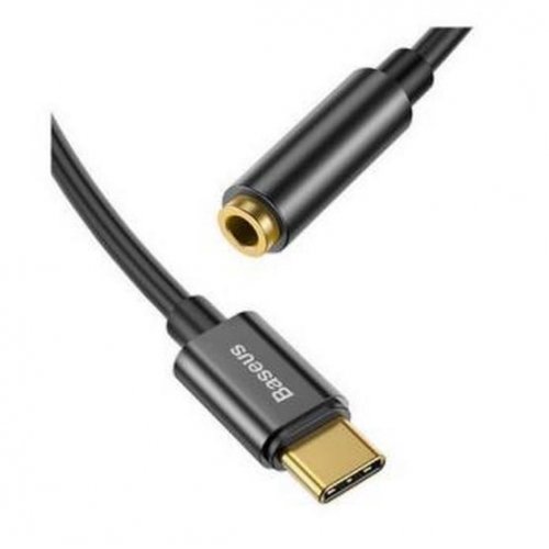 Купити Кабель Baseus L54 USB Type-C to 3.5mm M/F (CATL54-01) Black - ціна в Києві, Львові, Вінниці, Хмельницькому, Франківську, Україні | інтернет-магазин TELEMART.UA фото