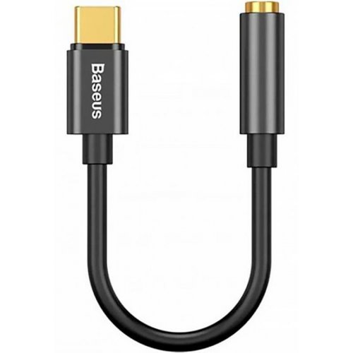 Купити Кабель Baseus L54 USB Type-C to 3.5mm M/F (CATL54-01) Black - ціна в Києві, Львові, Вінниці, Хмельницькому, Франківську, Україні | інтернет-магазин TELEMART.UA фото