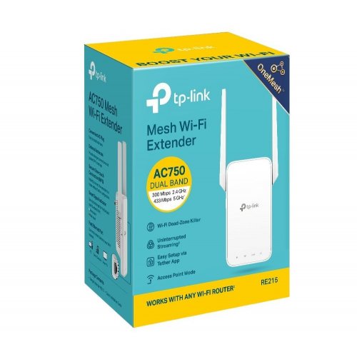 Ретранслятор TP-LINK RE215 купити в Україні: Київ, Львів, Хмельницький, Тернопіль, Івано-Франківськ | Низька ціна, відгуки, характеристики від TELEMART фото