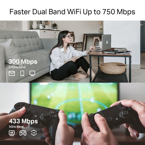 Ретранслятор TP-LINK RE215 купити в Україні: Київ, Львів, Хмельницький, Тернопіль, Івано-Франківськ | Низька ціна, відгуки, характеристики від TELEMART фото