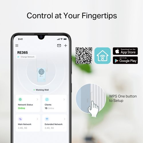 Ретранслятор TP-LINK RE365 купить в Украине: Киев, Днепр, Харьков, Одесса  | Низкая цена, отзывы, характеристики от TELEMART фото