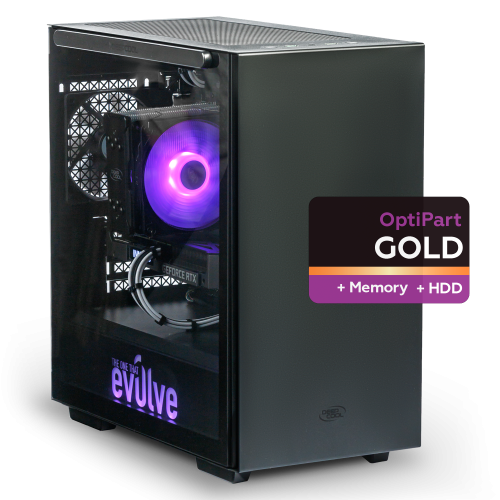 Фото Компьютер EVOLVE OptiPart Gold 2H+ (EVOP-G2Hi114FN306-32S500H1TBk) Black