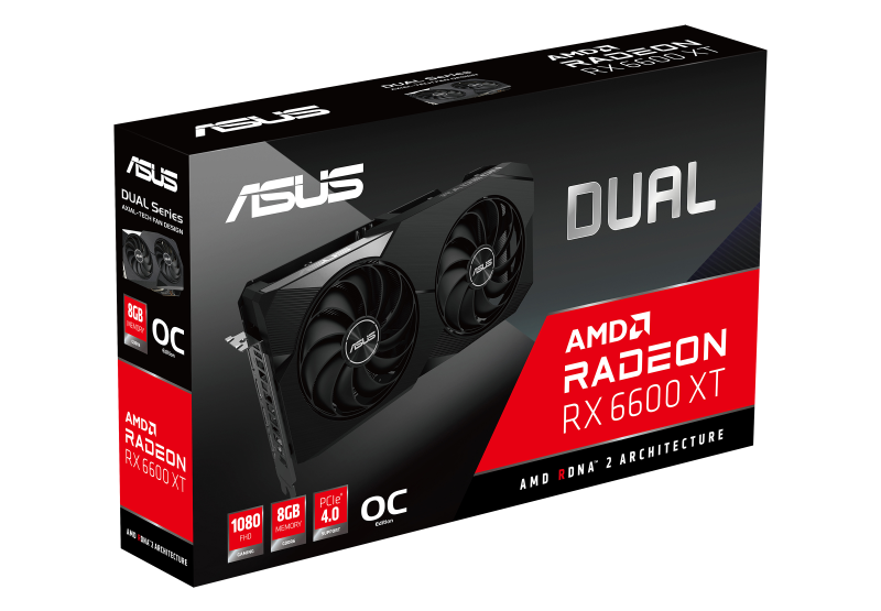 Asus radeon rx 6600 xt dual oc обзор