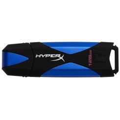 Накопичувач Kingston DataTraveler HyperX Fury USB 3.0 128GB Black-Blue (HXF30/128GB)