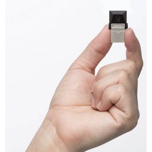 Фото Накопичувач Kingston DataTraveler MicroDuo USB 3.0/MicroUSB 16GB Grey (DTDUO3/16GB)