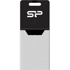 Фото Накопичувач Silicon Power Mobile X20 USB 2.0/MicroUSB 16GB Black (SP016GBUF2X20V1K)