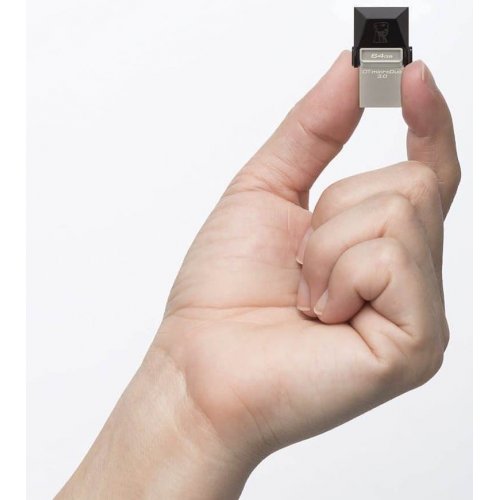 Купить Накопитель Kingston DataTraveler MicroDuo USB 3.0/MicroUSB 32GB Grey (DTDUO3/32GB) - цена в Харькове, Киеве, Днепре, Одессе
в интернет-магазине Telemart фото