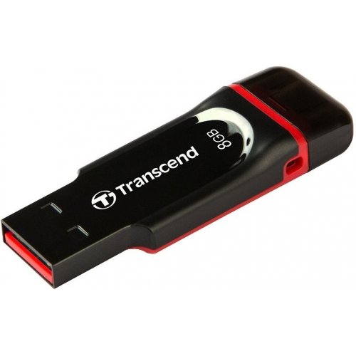 Накопичувач Transcend JetFlash 340 USB 2.0/MicroUSB 8GB Black-Red (TS8GJF340) купити в Україні | Telemart фото