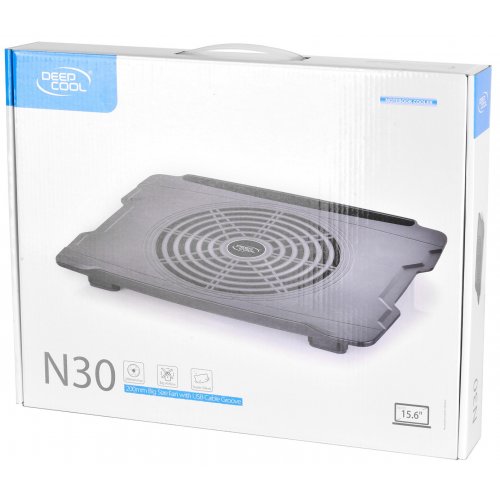 Купити Підставка для ноутбука Deepcool N30 Black - ціна в Києві, Львові, Вінниці, Хмельницькому, Франківську, Україні | інтернет-магазин TELEMART.UA фото