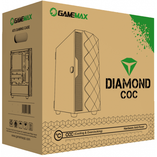 Фото Корпус GAMEMAX Diamond COC Tempered Glass без БП Black