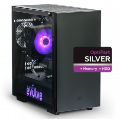 Комп'ютер EVOLVE OptiPart Silver 2H+ (EVOP-S2Hi1040FN166TI-32S500H1TBK) Black