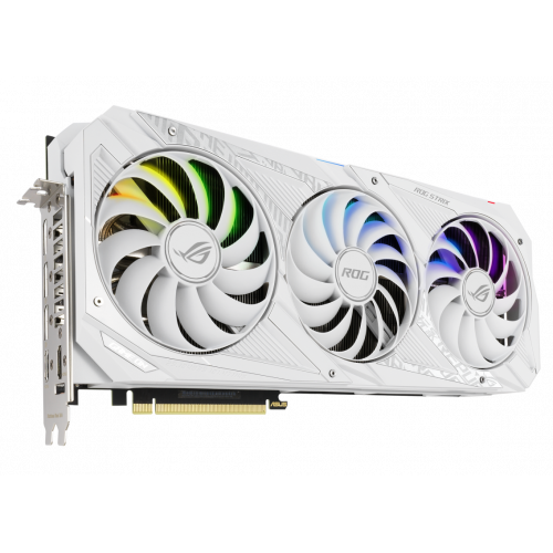 Photo Video Graphic Card Asus ROG GeForce RTX 3090 STRIX OC White 24576MB (ROG-STRIX-RTX3090-O24G-WHITE FR) Factory Recertified