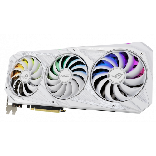 Фото Видеокарта Asus ROG GeForce RTX 3090 STRIX OC White 24576MB (ROG-STRIX-RTX3090-O24G-WHITE FR) Factory Recertified