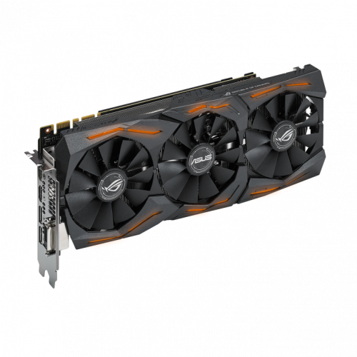 Photo Video Graphic Card Asus ROG GeForce GTX 1070 Ti STRIX 8192MB (ROG-STRIX-GTX1070TI-A8G-GAMING FR) Factory Recertified
