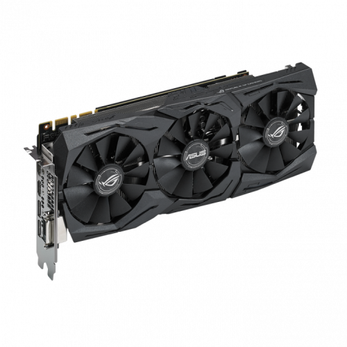 Photo Video Graphic Card Asus ROG GeForce GTX 1070 Ti STRIX 8192MB (ROG-STRIX-GTX1070TI-A8G-GAMING FR) Factory Recertified