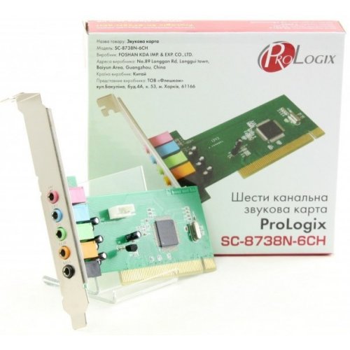 Звукова карта ProLogix SC-8738N-6CN 6ch 6 каналов купити в Україні | Telemart фото