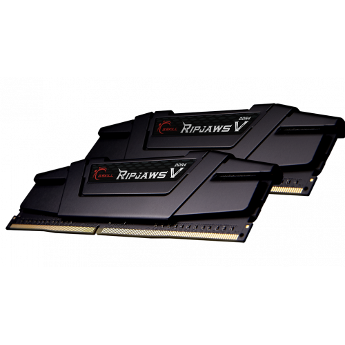 Photo RAM G.Skill DDR4 64GB (2x32GB) 3600Mhz Ripjaws V Black (F4-3600C18D-64GVK)