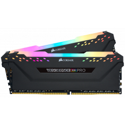 Фото Corsair DDR4 16GB (2x8GB) 3600Mhz Vengeance RGB Pro Black (CMW16GX4M2D3600C18)