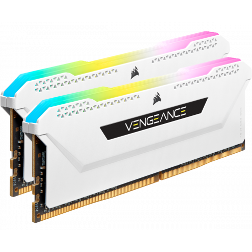 Photo RAM Corsair DDR4 16GB (2x8GB) 3600Mhz Vengeance RGB Pro SL White (CMH16GX4M2D3600C18W)