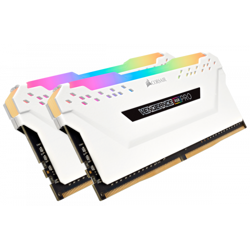 Photo RAM Corsair DDR4 16GB (2x8GB) 3600Mhz Vengeance RGB Pro White (CMW16GX4M2D3600C18W)