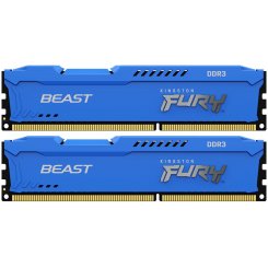 ОЗП Kingston DDR3 8GB (2x4GB) 1600Mhz FURY Beast Blue (KF316C10BK2/8)