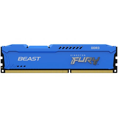 Продати ОЗП Kingston DDR3 8GB (2x4GB) 1866Mhz FURY Beast Blue (KF318C10BK2/8) за Trade-In у інтернет-магазині Телемарт - Київ, Дніпро, Україна фото