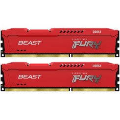 ОЗУ Kingston DDR3 8GB (2x4GB) 1866Mhz FURY Beast Red (KF318C10BRK2/8)