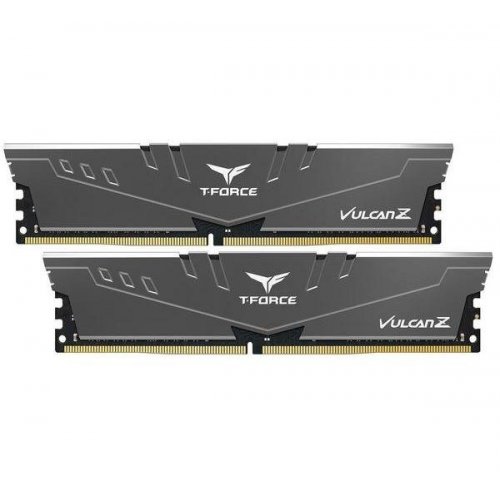 Купить ОЗУ Team DDR4 32GB (2x16GB) 3200Mhz T-Force Vulcan Z Grey (TLZGD432G3200HC16FDC01) с проверкой совместимости: обзор, характеристики, цена в Киеве, Днепре, Одессе, Харькове, Украине | интернет-магазин TELEMART.UA фото