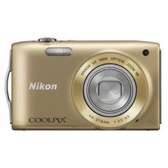 Цифрові фотоапарати Nikon Coolpix S3300 Gold