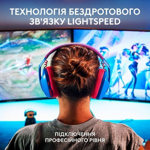 Купить Наушники Logitech G435 Lightspeed (981-001062) Blue/Raspberry - цена в Харькове, Киеве, Днепре, Одессе
в интернет-магазине Telemart фото