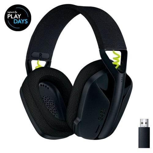 Купить Наушники Logitech G435 Lightspeed (981-001050) Black/Yellow - цена в Харькове, Киеве, Днепре, Одессе
в интернет-магазине Telemart фото