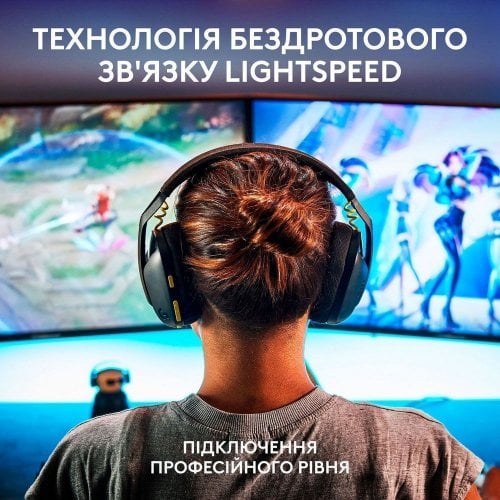 Купить Наушники Logitech G435 Lightspeed (981-001050) Black/Yellow - цена в Харькове, Киеве, Днепре, Одессе
в интернет-магазине Telemart фото