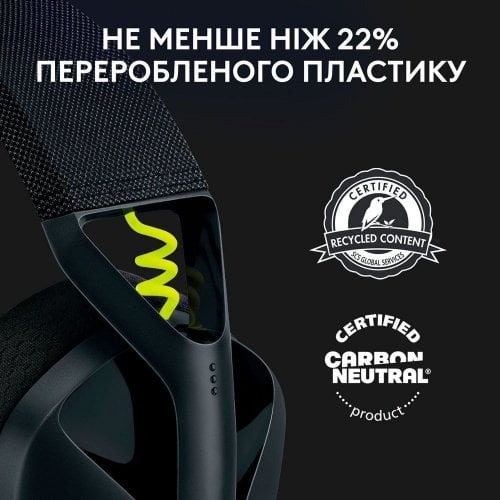 Купить Наушники Logitech G435 Lightspeed (981-001050) Black/Yellow - цена в Харькове, Киеве, Днепре, Одессе
в интернет-магазине Telemart фото