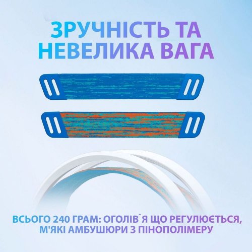 Навушники Logitech G335 Gaming (981-001018) White купити в Україні: Київ, Львів, Хмельницький, Тернопіль | Низька ціна, відгуки, характеристики від TELEMART фото