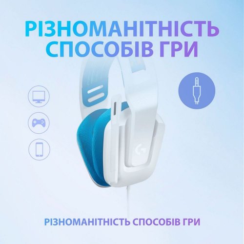 Фото Навушники Logitech G335 Gaming (981-001018) White