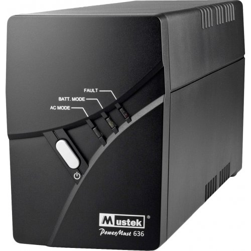 ДБЖ Mustek PowerMust 636 (98-UPS-VL016) купити в Україні: Київ, Львів, Хмельницький, Тернопіль, Івано-Франківськ | Низька ціна, відгуки, характеристики від TELEMART фото