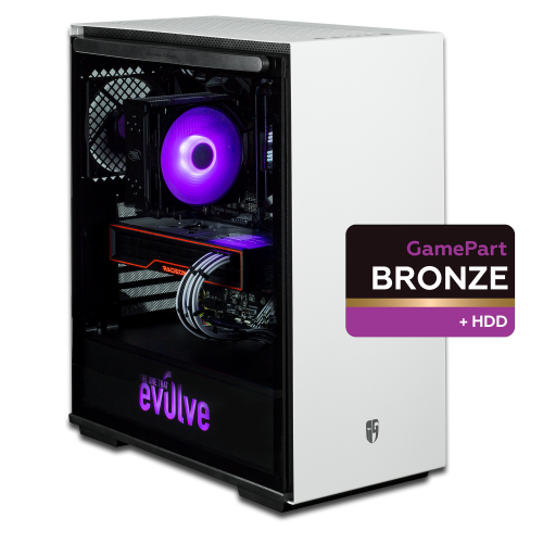 Продать Компьютер EVOLVE GamePart Bronze H+ (EVGP-BH560XA670XT-32S500H1TWH) White по Trade-In интернет-магазине Телемарт - Киев, Днепр, Украина фото