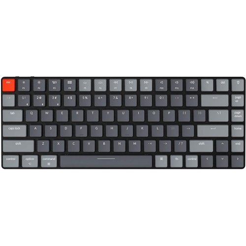 Купить Клавиатура Keychron K3 84 keys White LED Low Profile Optical Blue Hot-Swap (K3D2) Black - цена в Харькове, Киеве, Днепре, Одессе
в интернет-магазине Telemart фото