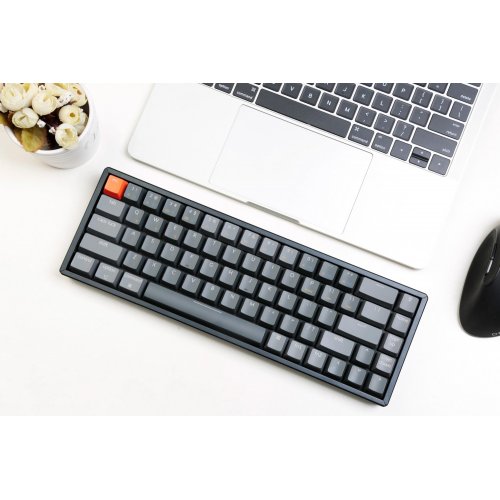 Купить Клавиатура Keychron K6 68 keys RGB Gateron Brown Hot-Swap (K6V3) Black - цена в Харькове, Киеве, Днепре, Одессе
в интернет-магазине Telemart фото